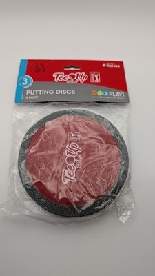 Tee Up Golf PGA Tour Putting Discs Pack Of 4 Assorted Colors NEW