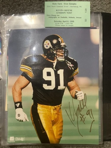 Pittsburgh Steelers Kevin Greene - Autographed 8"x10" Photo - with CoA