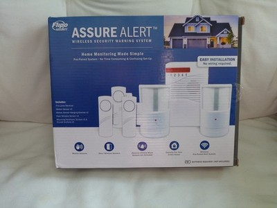 Flippo Security Assure Alert Wireless Security System 5 Zone Kit NewOpen Box