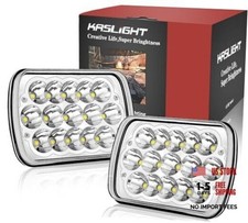H6054 LED Headlights,Pair Rectangular 5x7 7x6 LED Headlight Hi/Low Sealed