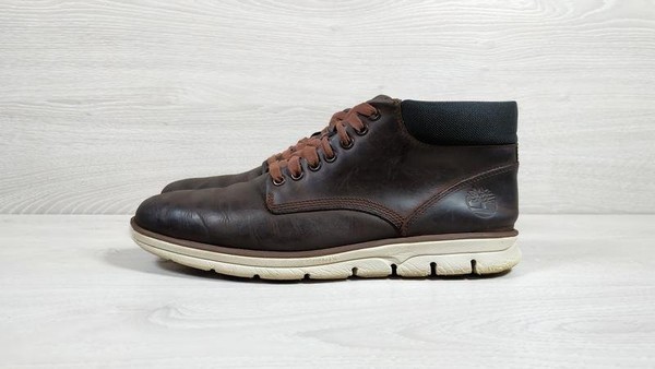 Men Timberland Boots Brown Leather 44.5 #NY4V