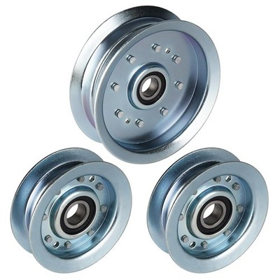 3 Deck Flat Idler Pulley Kit For John Deere E140 E150 E160 E170 S140 S160 S170