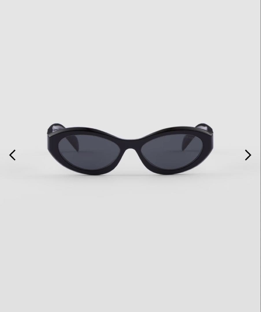 Prada Black Cat Eye Sunglasses, Style, Used, Case & Box Included thumbnail 2