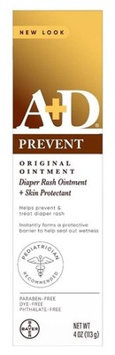 (3 PACK) A+D Original Ointment 4oz Diaper Rash & Skin Protectant