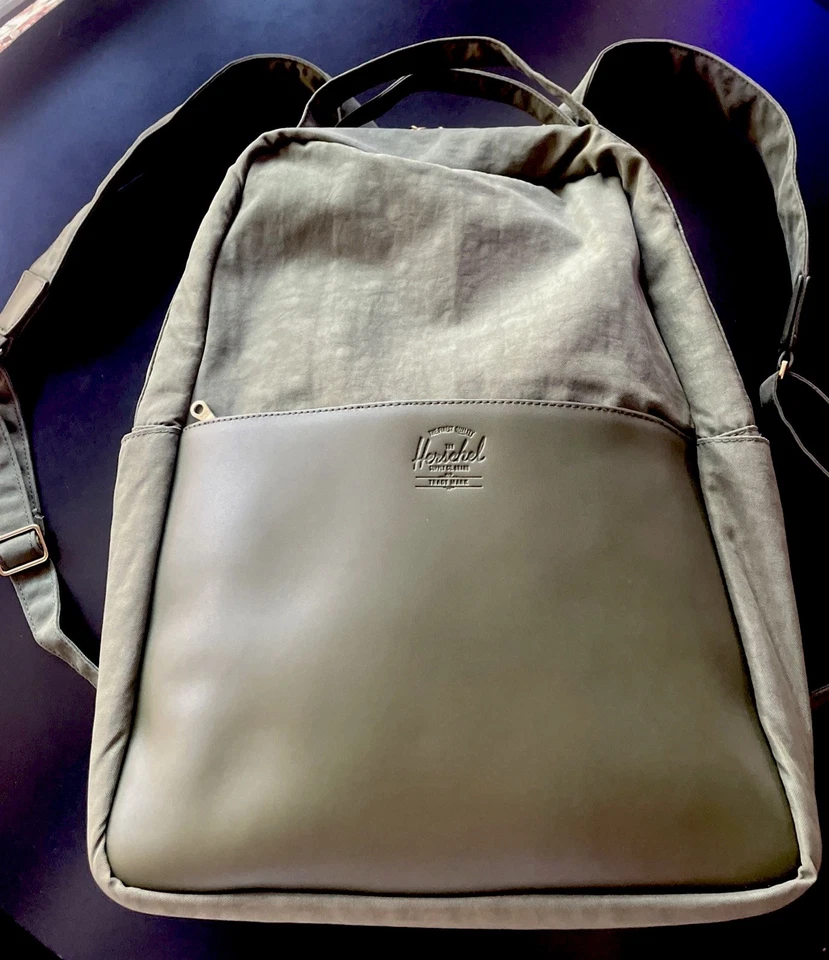 Herschel 背包 橄榄绿 耐用 可爱 (16 英寸 x 13 英寸 x 4 1/2) — 第 2/4 张图片