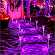 Solar Halloween Lights Outdoor Waterproof 10 Pack Halloween Decor