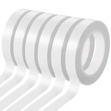 6 Rolls Double Sided Tape for Crafts, Strong Double-Sided (0.4 in X 26.25Ft)