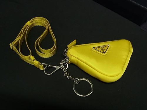 PRADA Tessuto Nylon With Strap Multi-pouch Yellow Bp2420