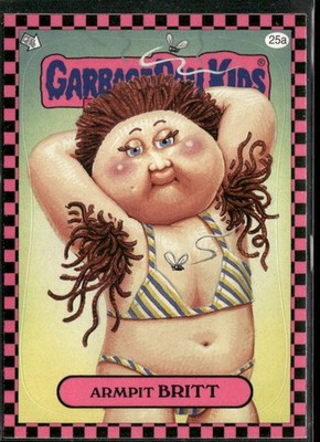 2010 Topps Garbage Pail Kids Flashback Series 1 #25a Armpit Britt Punk Pink 1V