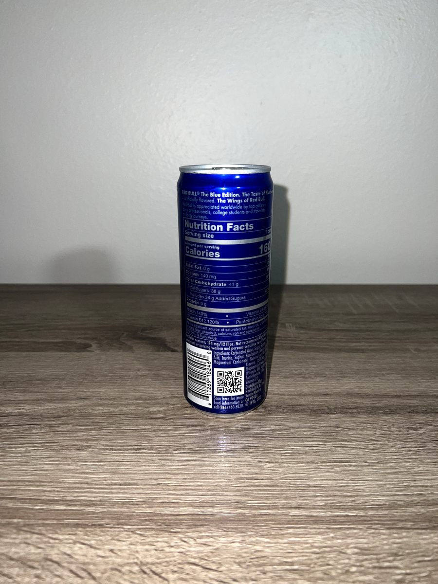 Red Bull Blue Edition Blueberry Energy Drink 12 oz Can – New