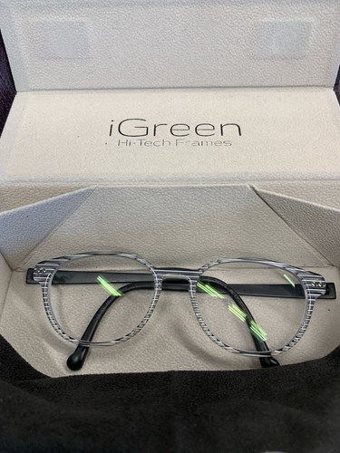 IGREEN BLACK WHITE WOMENS EYEGLASSES FRAMES ONLY
