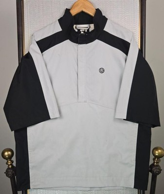 FOOTJOY DRYJOYS x SKOKIE CC  Mens Sz Large Waterproof 1/2 Zip Jacket Short Sleev