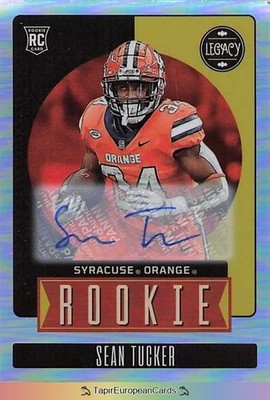 Sean Tucker RC Rookie Auto Autograph Panini Legacy NFL 2023 Syracuse Raiders