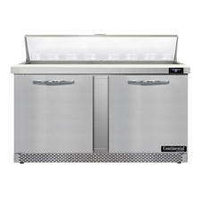 Continental Refrigerator SW60N16-FB 60" 2-Door Sandwich and Salad Prep Table,...