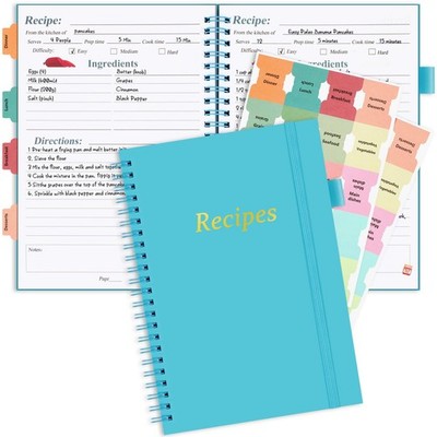 Recipe Book Recipe Book to Write in Your Own Recipes Blank Recipe Book