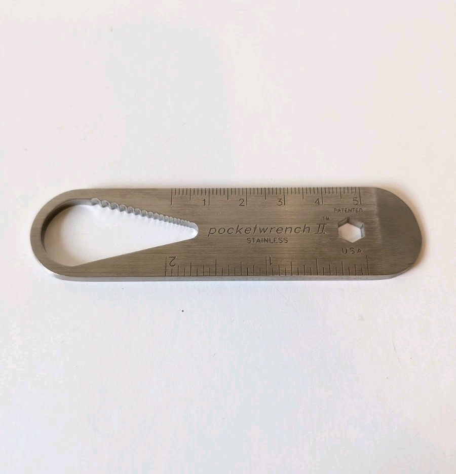 The Burketek Pocketwrench II is a rare, USA-made stainless steel EDC multi-tool from a small cult brand — a genuine collector's piece that most people have never heard of.