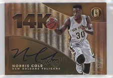 2015-16 Panini Gold Standard 14K Auto 52/99 Norris Cole #14K-NC Auto jp5