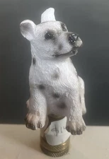 Lamp Finials Dog Black and White Lamp Shade Topper Finial New 2.75"