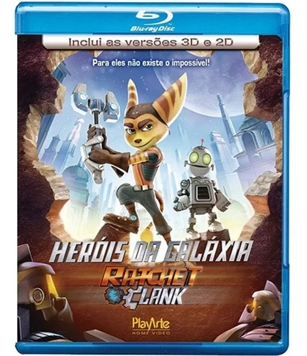 Blu-ray 2D + 3D Ratchet e Clank [ Herois Da Galaxia ] [ Audio English Region A