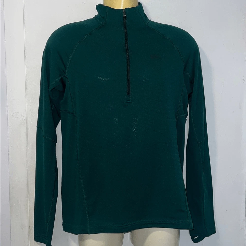 REI Co-op Hunter Green 1/4 Zip Base layer Top-M