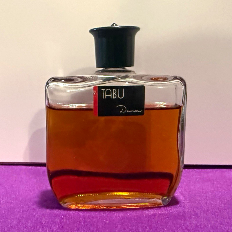 Dana Tabu Collectible Commercial Miniature Perfume Bottle Amber Glass