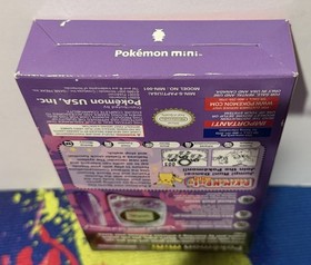 LOOK! BRAND NEW Nintendo Pokemon Mini Smoochum Purple Console MIN-001 US Ver NR!