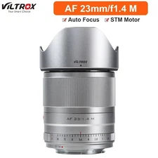 Viltrox 23mm F1.4 STM Canon APS-C AF Silver EF-M Mount AutoFocus Prime Lens