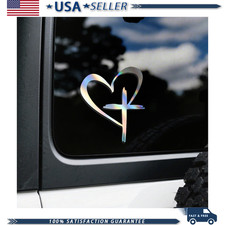 Love Cross Sticker Decal, Vinyl Car Stickers, Waterproof Exterior FaColor: Laser