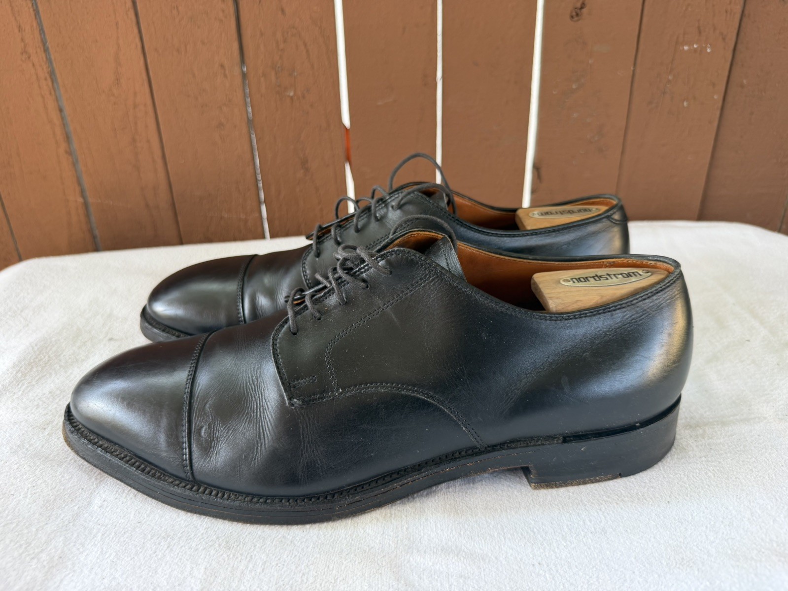 Alden 00052 Black Calfskin Straight Tip Blucher