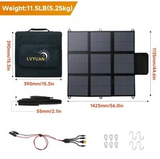 200W Portable Foldable Solar Panel High Efficiency 22.5 MC4 for RV Camping Outd
