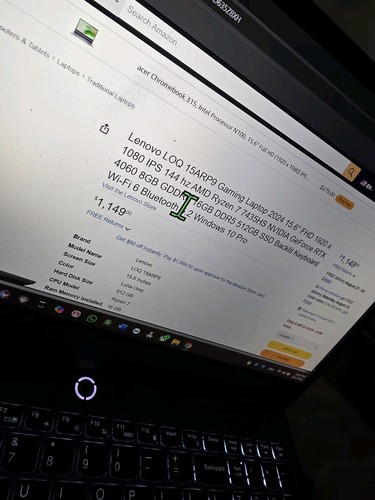 Lenovo LOQ Gaming Laptop 15.6" - 16gb RAM | 1TB SSD| Dedicated NVIDIA GeForce RT - Picture 2 of 11