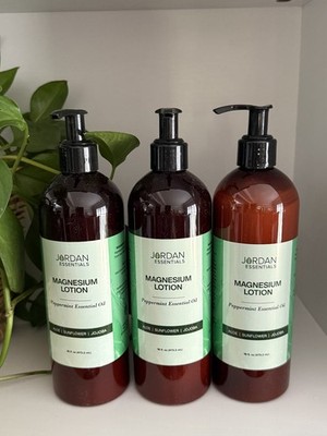 3 Magnesium Lotion Peppermint 16oz Muscle Relief Cooling Relaxation Body Lotion