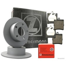 ZIMMERMANN Bremsenset hinten Scheiben + Beläge MERCEDES W203 C209 W210 R171