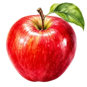 Apple Fruit Food Self Adhesive Vinyl Sticker
