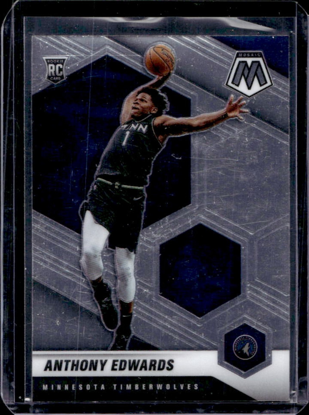 2020-21 Mosaic Anthony Edwards RC Rookie #201 Timberwolves