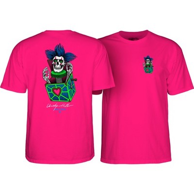 Powell Peralta Skateboard Shirt Chris Hiett Skull Heliconia