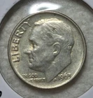 1963 P - Roosevelt Silver Dime. Estimated Uncirculated 60. A1399.