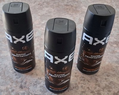 3 x AXE Dark Temptation, Deodorant Bodyspray, ohne Aluminiumsalze, je 150 ml