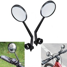 Bike Handlebar Mirror 2 Pack - Rotatable And Adjustable Wide Angle Rear View