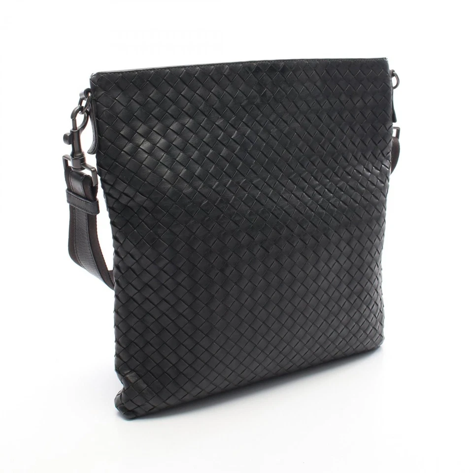Bolso Bandolera BOTTEGA VENETA Intrecciato Hombro 276356 Cuero Negro Usado Para Hombre Foto 2 de 4