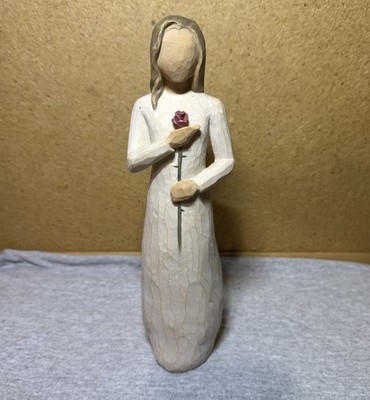Willow Tree ''Love'' Single Rose Figurine By Susan Lordi 2003 9'' Tall Stunning!
