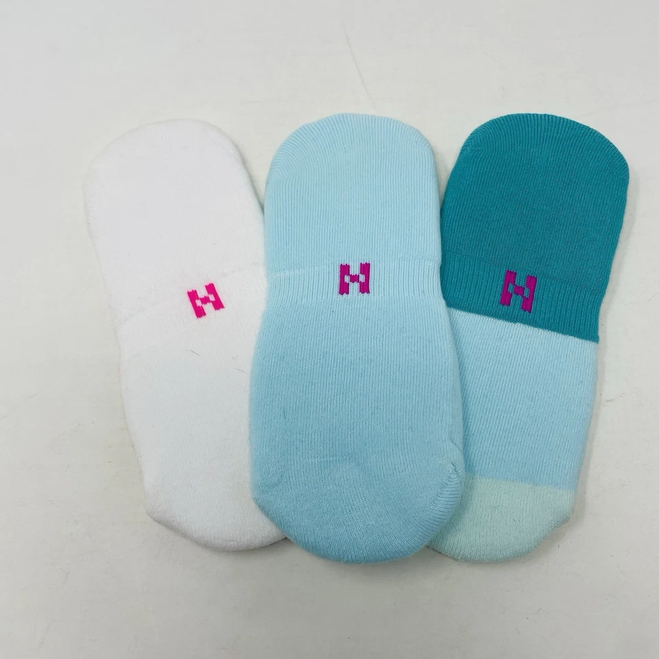 Meias femininas Hue tamanho único se encaixa na maioria dos algodão macio pacote com 3 forro de tênis em opala 921 - Imagem 2 de 4