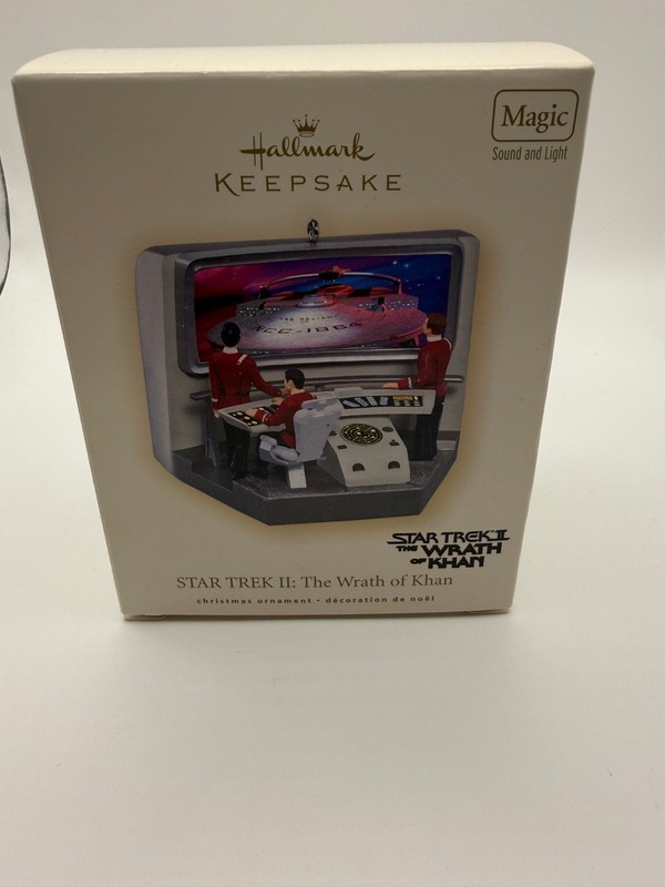 Kallmark Keepsake Star Trek II The Wrath of Khan Sound & Light Ornament 2007 NIB
