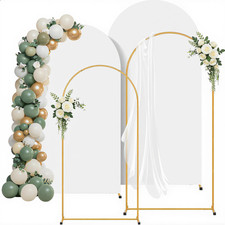 2 Pack Arch Backdrop Stand and Cover Set 7.2Ft/6Ft Balloon Arch Stand