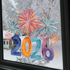 Autocollant PVC Double Face Fenêtre pour Décoration Maison Portes Verre 30 par