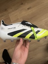 adidas Predator Elite FG New Cleats Boots Men's 9 White Black