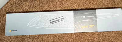 Chroma Type 301 Hammered Forged Stainless Knife by Porsche