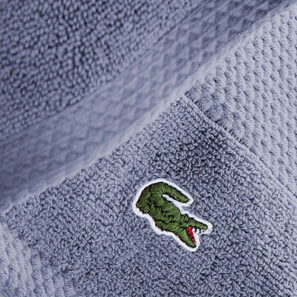 Lacoste Heritage Kitchen Hand Towel 16x30 Light Denim 100 Percent Supima Cotton - Image 4 of 4