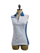 Nivo Size XS Blue White Golf Tennis Active Sporty Shirt Top