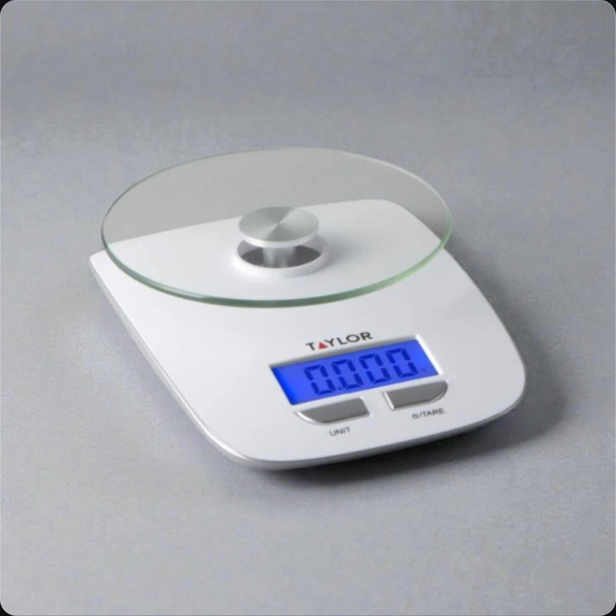 Silver Digital Food Scale 11 lb SKU: MFR:6809917 3